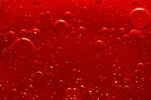 l'eau bulle texture sur rouge Contexte photo