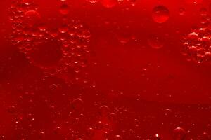 l'eau bulle texture sur rouge Contexte photo