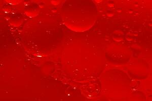 l'eau bulle texture sur rouge Contexte photo