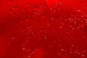 l'eau bulle texture sur rouge Contexte photo
