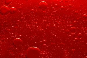 l'eau bulle texture sur rouge Contexte photo