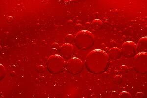 l'eau bulle texture sur rouge Contexte photo