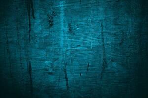 bleu mur effrayant texture pour Contexte. foncé bleu fissuré ciment photo
