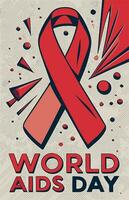 ai généré espérer uni monde sida journée commémoration et conscience photo
