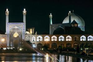 la mosquée shah célèbre point de repère dans la ville d'ispahan iran photo