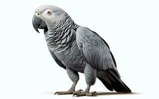 ai généré africain gris perroquet photo