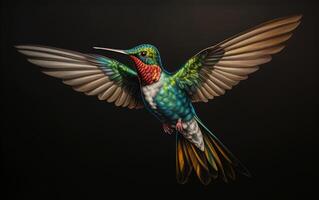 ai génératif colibri Naturel animal illustration la photographie photo