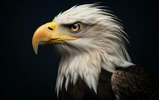 ai génératif chauve Aigle oiseau la photographie photo