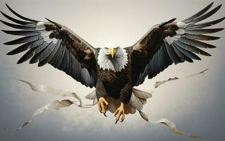 ai génératif chauve Aigle oiseau la photographie photo