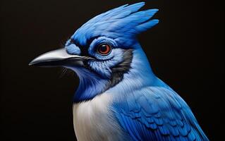 ai génératif bleu geai Naturel oiseau la photographie photo