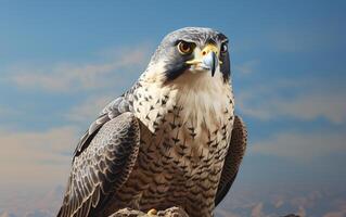 ai génératif pèlerin faucon oiseau illustration la photographie photo