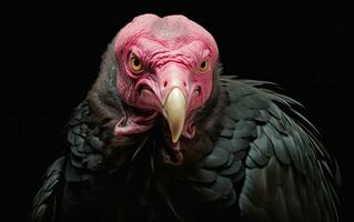 ai génératif dinde vautour oiseau sur Naturel environnement photo