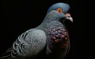 ai génératif Pigeon oiseau réaliste la photographie photo