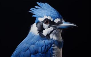 ai génératif bleu geai Naturel oiseau la photographie photo