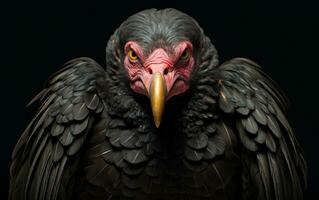 ai génératif dinde vautour oiseau sur Naturel environnement photo