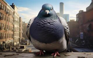 ai génératif Pigeon oiseau réaliste la photographie photo