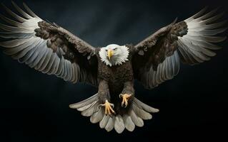 ai génératif chauve Aigle oiseau la photographie photo