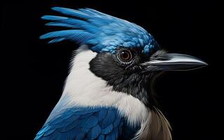 ai génératif bleu geai Naturel oiseau la photographie photo