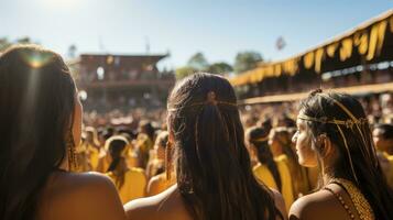 le vibrant continuum de culturel festivités. génératif ai photo