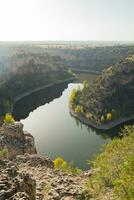 aérien vue de rivière se plie. durée rivière, Espagne. photo