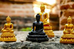 statues de Bouddha dans le temple photo