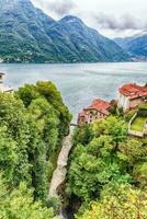 scénique canyon entrer le Lac Côme dans bellano ville, Italie photo