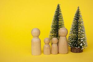 famille rassemblement pendant Noël fête. famille et Noël saison concept photo