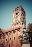 nicolas copernic statue dans courir, Pologne photo