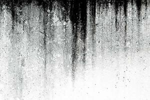 vieux vieilli patiné rugueux sale béton fissure mur texture. noir et blanc surface avec grunge poussière bruit grain effet abstrait pour Contexte. photo