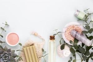 soins de la peau et cosmétiques pour le corps faits maison avec des ingrédients naturels. photo