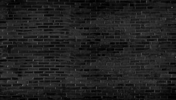 abstrait noir brique mur modèle Contexte et noir toile de fond, Vide copie espace. photo