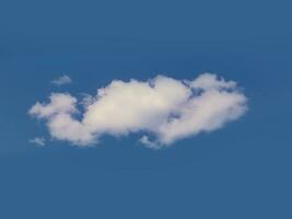 Célibataire nuage dans le ciel, nuage forme photo