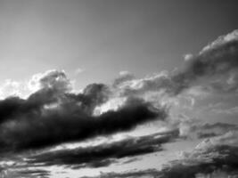 noir et blanc magnifique ciel Contexte photo