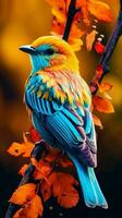 ai généré magnifique rare Nord américain oiseau photo