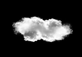 Célibataire nuage dans le noir Contexte photo