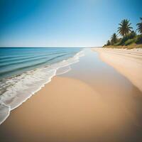 ai généré copie espace tropical plage paysage ai génératif photo