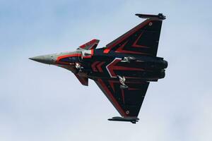 Ostrava, tchèque république, 2018 - militaire combattant jet avion à air base. air Obliger vol opération. aviation et avion. air la défense. militaire industrie. mouche et en volant. photo