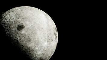 le lune est clairement visible dans le clair noir nuit ciel photo