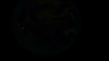 planète Terre globe vue de espace montrant réaliste Terre surface photo