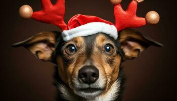 ai généré brillant or ornement brille, éclairant de fête Noël arbre décor généré par ai photo