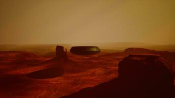 extraterrestre vaisseau spatial planant plus de Arizona photo
