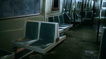 vide des places à l'intérieur une métro train photo