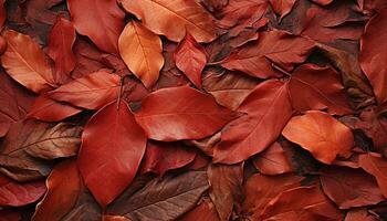 ai généré vibrant l'automne couleurs réfléchir sur humide érable arbre branches généré par ai photo