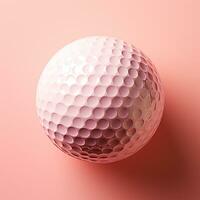 ai généré le golf Balle isolé sur une lumière arrière-plan, sport de aristocrates - ai généré image photo
