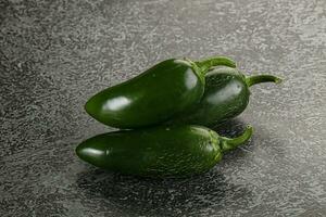 brut vert mexicain jalapeno poivre photo