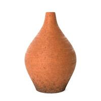 rétro Orange argile céramique pot vase. 3d le rendu photo