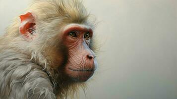 ai généré babouin natura animal fond d'écran Contexte photo