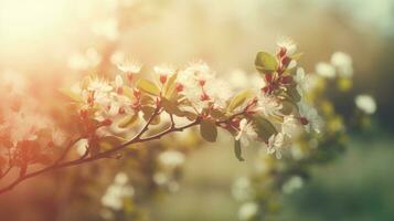 ai généré captivant bannière conception avec espiègle fleurs photo