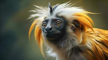 ai généré tamarin natura animal fond d'écran Contexte photo