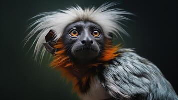 ai généré tamarin natura animal fond d'écran Contexte photo